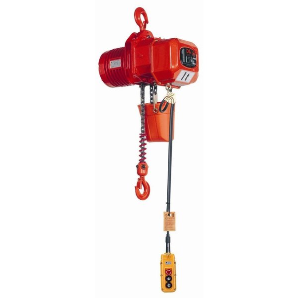 Elephant Lifting Products 2 ton Electric Chain Hoist, Elephant DA, Single Speed 230/460v Three Phase, 10' Lift DA-2W-10